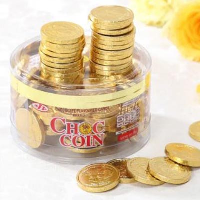 Gold Coin Chocolate Box