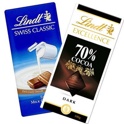 Lindt Milk & Dark Chocolate Set