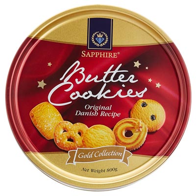 Sapphire Butter Cookies Tinned Pack