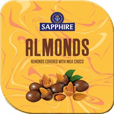 Sapphire Chocolate Coated Almond 90 gm