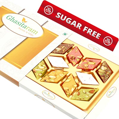 Ghasitaram’s Sugarfree Assorted Kaju Katlis in Box