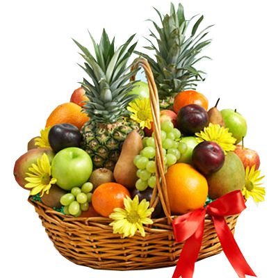 Big Fruits Floral Basket