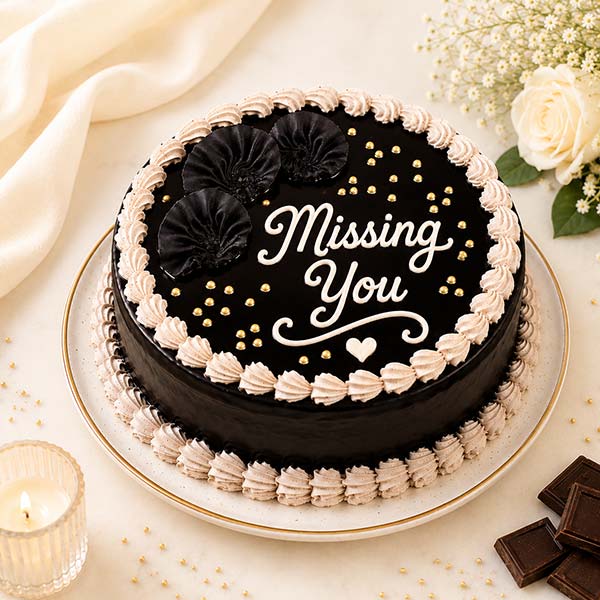 Missing You Chocolate  Cake