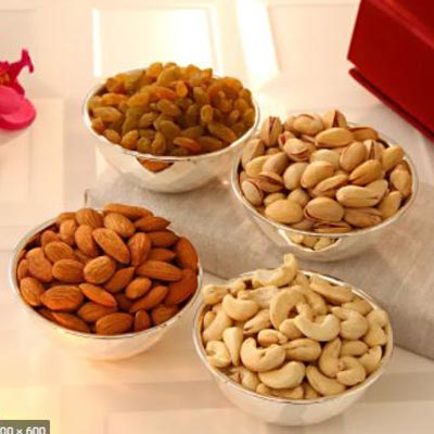 Dry Fruits Silver Bowl