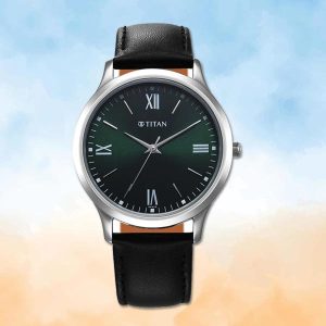 Titan Quartz Analog Leather Strap Watch for Men