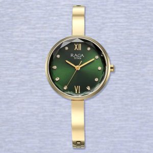 Titan Raga Showstopper Green Dial Ladies Watch