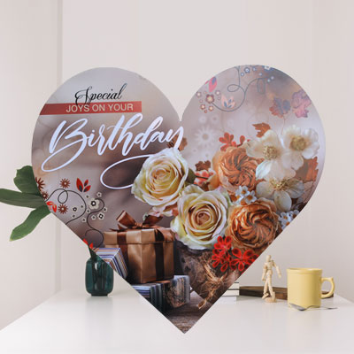 Special Heart Shaped Birthday Greetings Card