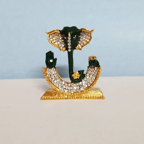 Artistic  Shiny Lord Ganesha Showpiece for Car and Home Décor