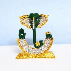 Artistic Shiny Lord Ganesha Showpiece for Car and Home