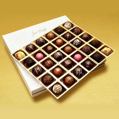 Valentines Assortment of Belgian Pralines box of 30