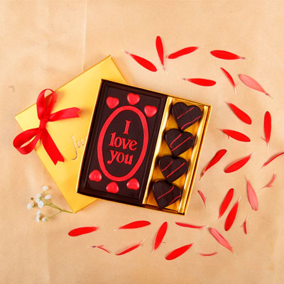 Romantic I love you Valentine Chocolate