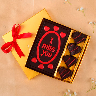 Romantic I Miss you Valentine Chocolate