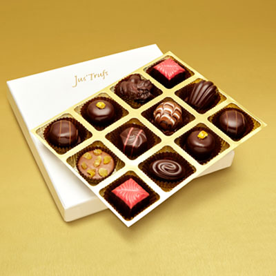 Valentine Luxury Assortment of Chocolate Truffles box of 12