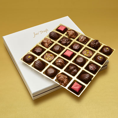 Valentines Luxury Assortment of Chocolate Truffles box of 25