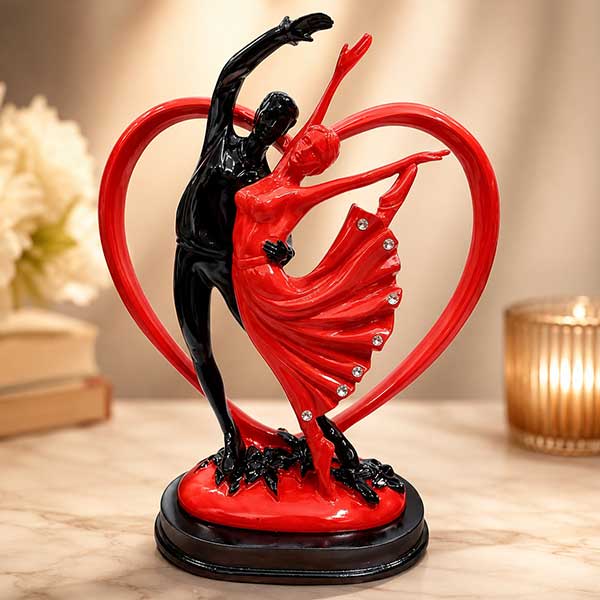 loving dancing couple showpiece