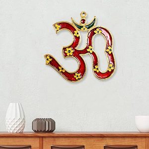 Ornamental Designed Om Wall Hanging