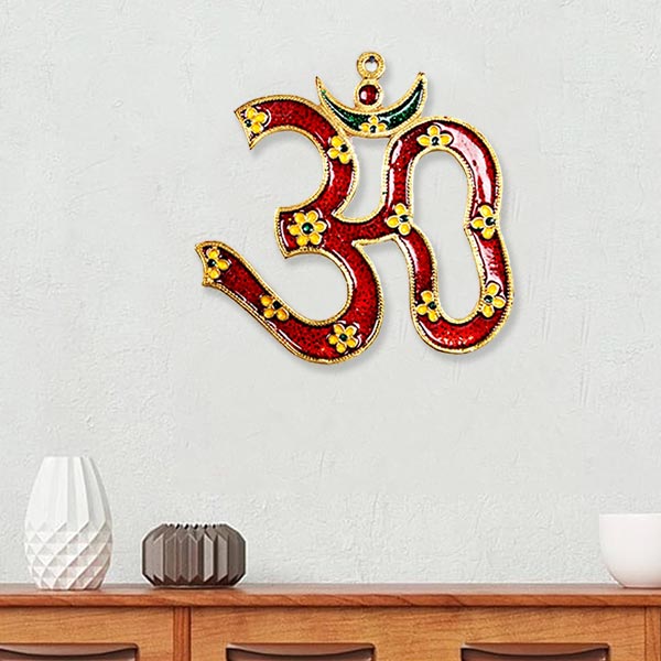 Ornamental Designed Om Wall Hanging
