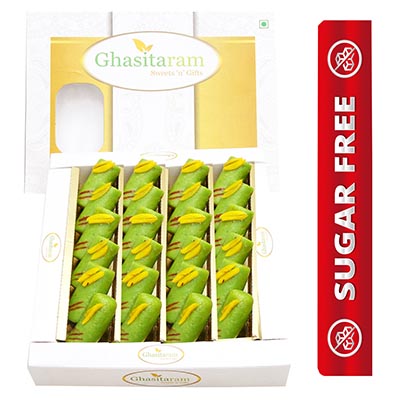 Sugar-Free Kaju Pista Roll