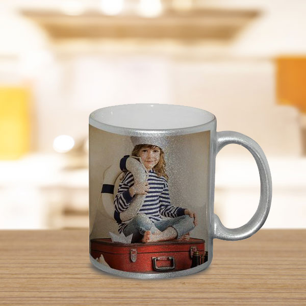 Silver Photo Mug