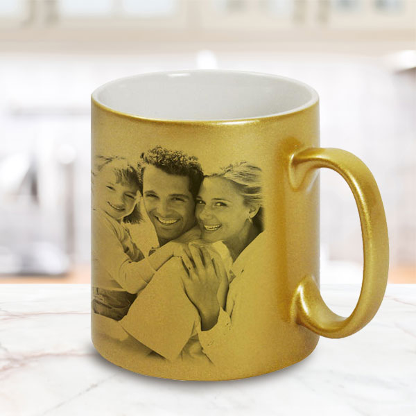 Golden Photo Mug
