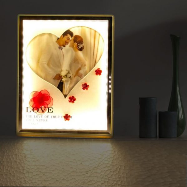 Glowing Heart Photo Frame