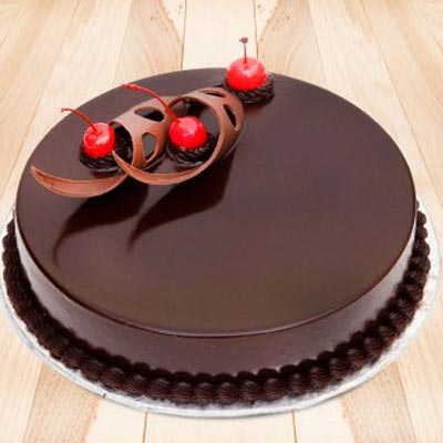 1kg Pure Chocolate Cake - Midnight Delivery