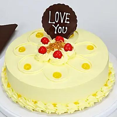 Love You Butterscotch Cake - Midnight Delivery