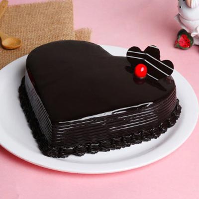 Classic Heart Cake - Midnight Delivery