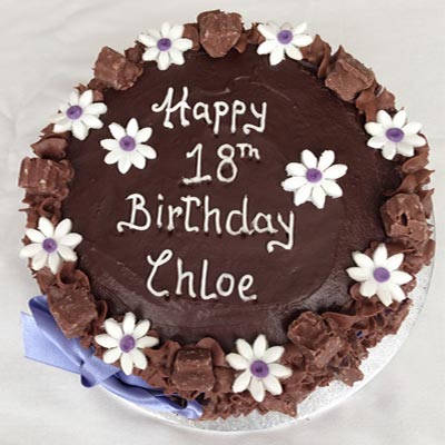 18th Birthday Truffle Cake – Midnight Delivery