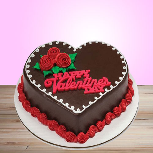 Happy Valentine's Day Chocolate Truffle Cake - 1kg