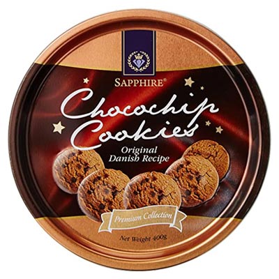 Sapphire Chocolate Cookies Tinned Pack – Midnight Gift