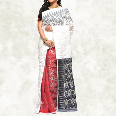 3D Dhakai Jamdani Saree