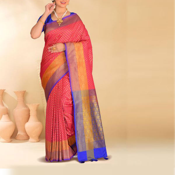 Designer Aura Silk Sari