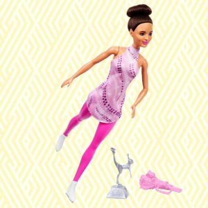 Barbie Careers Fashion Doll with Ice Skates and Trophy