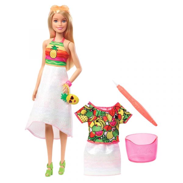 Barbir Crayola Rainbow Fruit Surprise Doll & Fashion