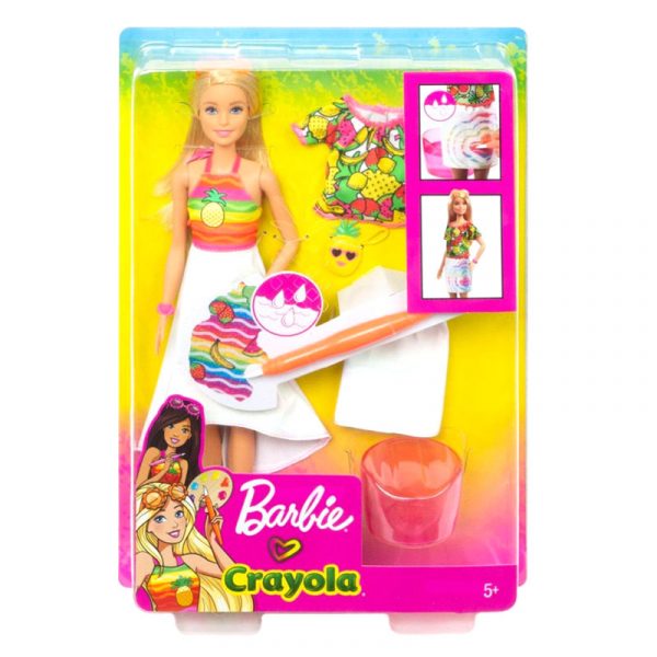 Barbie Crayola Rainbow Fruit Surprise Doll & Fashion