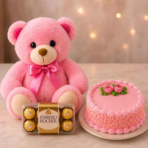 Cute Cuddley Yummy Hamper