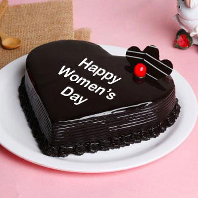 Loving Women's Day Heart Cake