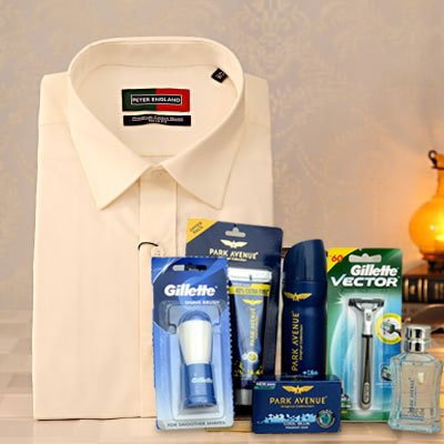 Peter England Shirt with Park Avenue Hamper