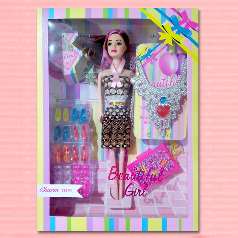 Stylish Doll and Shoes Set