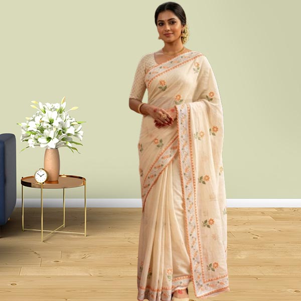 Finest Kota Designer Embroidery Saree