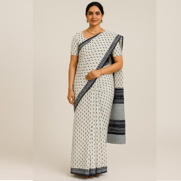 Soft Cotton Printed Saree
