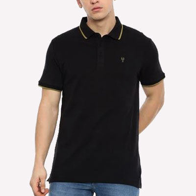 Men's Black Polo T-Shirt