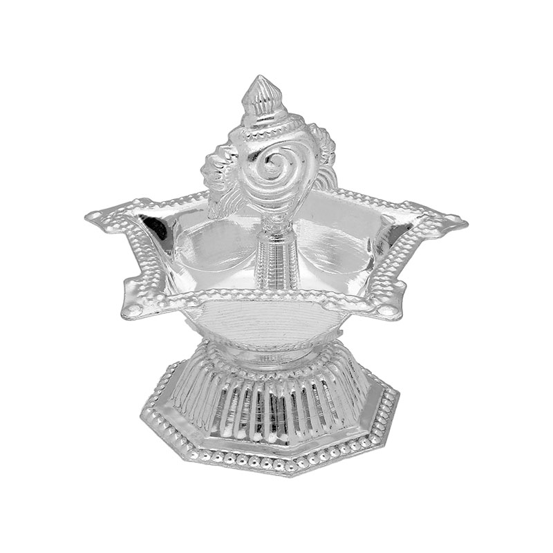 Pooja Silver Diya