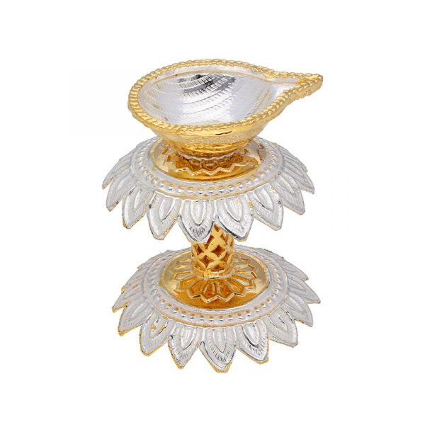 Designer Golden Silver Diya