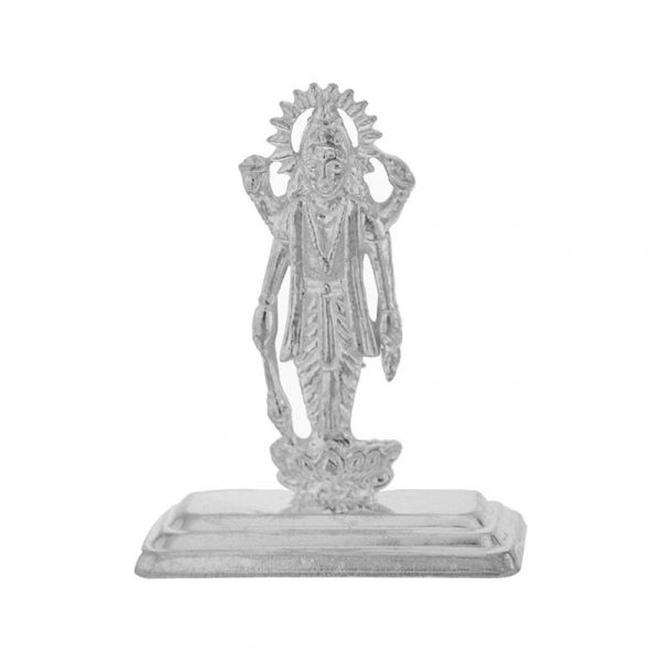 Lord Narayana Silver Idol