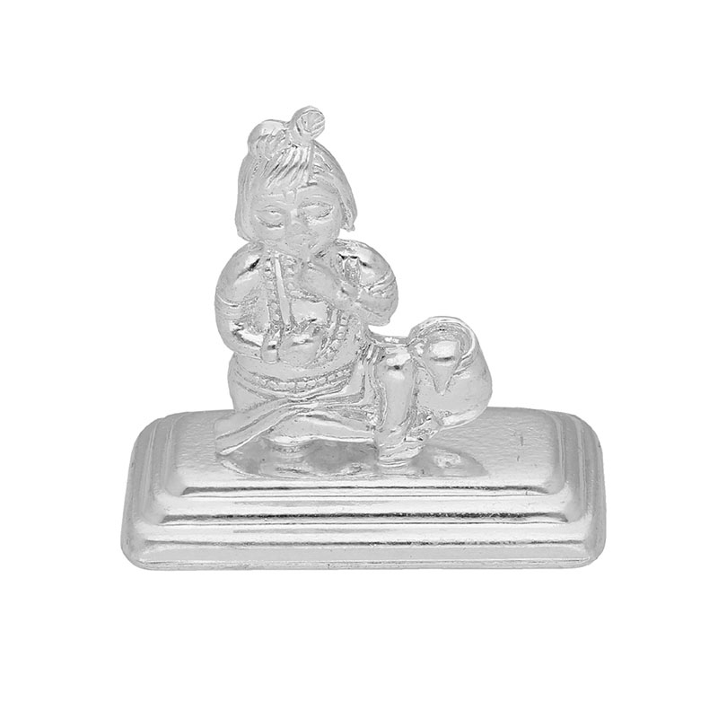Lord Bal Krishna Silver Idol