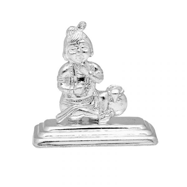 Lord Bal Krishna Silver Idol