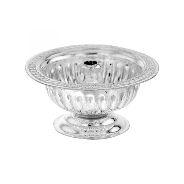 Flower Silver Diya