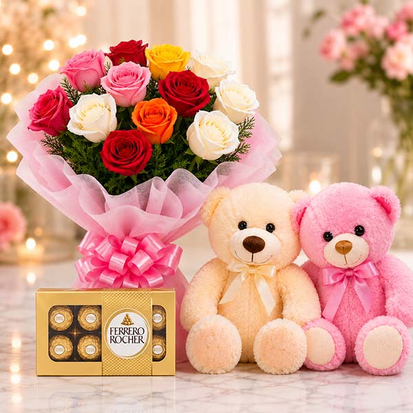 Lovable Choco Floral Hamper